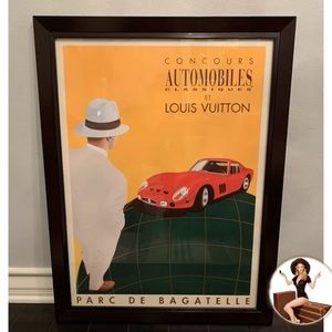 Louis Vuitton-Razzia Signed Red Ferrari Lithograph